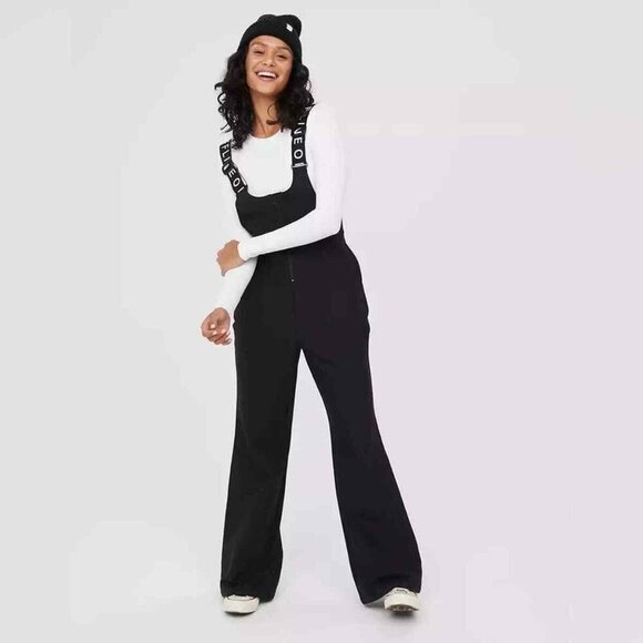 Offline by Aerie Women's Med Chillside Collection Snow Pants Bib Ski Black NWT